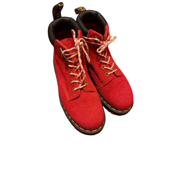 Dr. Martens Red 939 long napped suede Size 8 - Picture 3 of 7